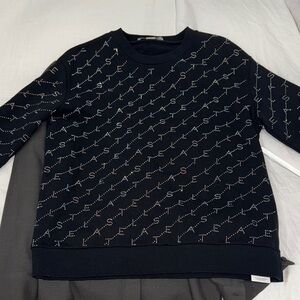 Stella McCartney Crystal Embellished Logo Sweater
